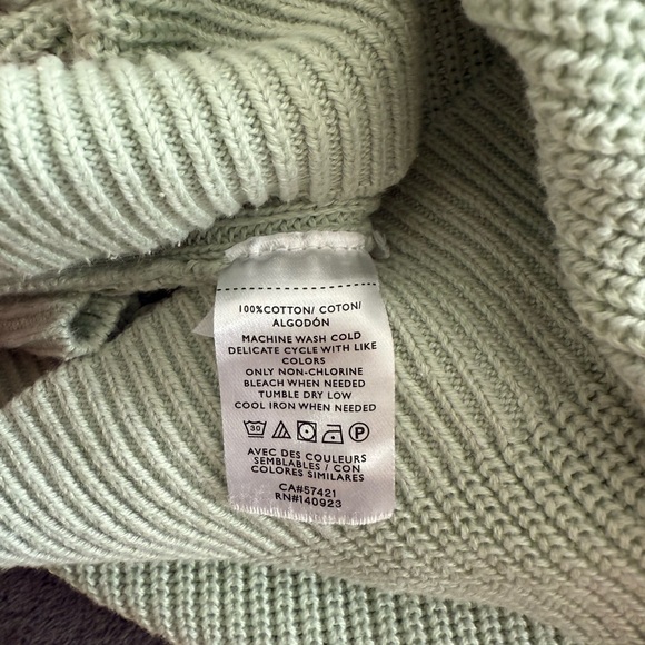 Loft Henley Sweater Size L Mint - Picture 2 of 6